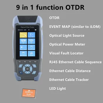 Pro Mini OTDR aktívne fibe Optického Reflektometra 980rev s VFL OLS OPM Prípade Mapu 24dB pre 64km optického Kábla Ethernet Tester