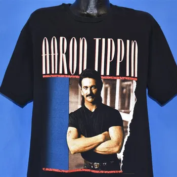 90. rokov Aaron Tipeta Čítať Medzi riadkami Country Hudby t shirt Extra Veľké