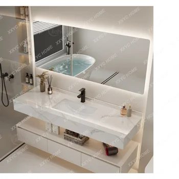 Krém Štýl Moderný Minimalistický Kamenné Dosky Keramické Umývadlo Kúpeľňa Umývanie Inter-Platforme Umývadlo Umývadlo Umývadlo
