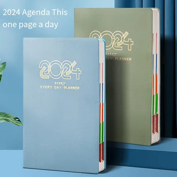 2024 Nový Program Kniha Business Office Plán Denník Kniha Študent Hrubé Poznámkový Blok