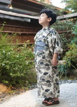 2024 tradičné japonské kimono šaty chlapca vintage yukata kimono fotografie oblečenie bežné domáce oblečenie župan cosplay oblečenie