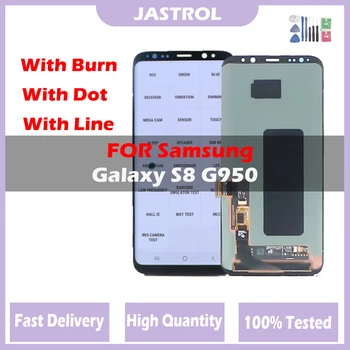 Amoled Pre Samsung Galaxy S8 G950 G950F SM-G950F/DS SM-G950FG G950U Lcd Displej Dotykový Displej Digitalizovať Montáž