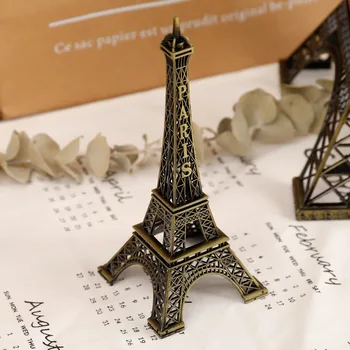 Bronz Parížskej Eiffelovej Veže Kovové Remesiel Domáce Dekorácie Príslušenstvo Figúrka Socha Model Suvenír Domov, Dizajn Interiéru, 2023 Nové
