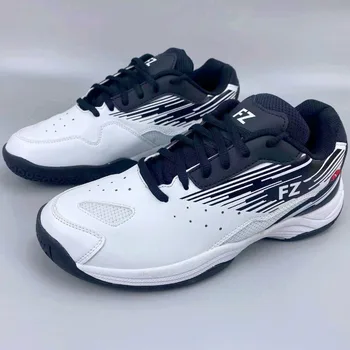 Profesionálne Bedminton Topánky Pre Unisex Hard-Nosenie Topánky Na Tenis Muži Ženy Biele Kožené Tenisky Páry, Stolný Tenis Topánky