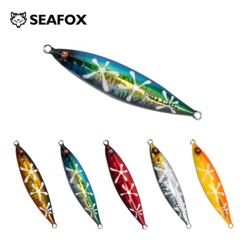 SF21 Seafox 20 g 30 g 40 g 60 g 80g Dlho Casting Prípravky Pobrežnej Rybárskej Prípravky Sea Fishing Lure Kovové Prípravky
