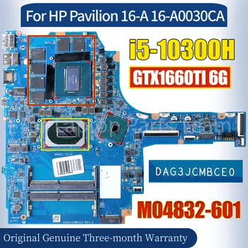DAG3JCMBCE0 Pre HP Pavilion 16-16-A0030CA Notebook Doske M04832-601 i5-10300H GTX1660TI 6 G 100％ Testovaný Notebook Doska