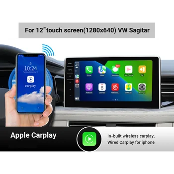 Hualingan VW Sagitar Apple CarPlay bezdrôtový Android Auto auto play 12 