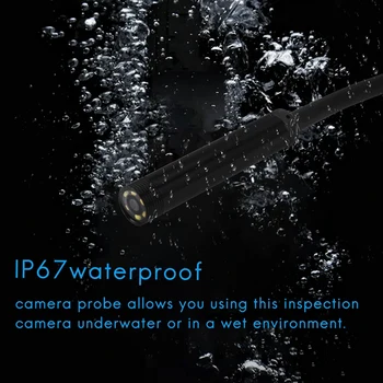 3-V-1 Priemyselný Endoskop Borescope Inšpekcie Kamera Vstavaný 6 Led IP67 Vodeodolný USB Typ-C Endoskopu Pre Android Smartph