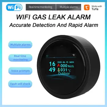 WiFi Tuya Zemného Plynu LPG Úniku Senzor Detektor Úniku S Zvukový Alarm, Diaľkové Monitorovanie Ochrany Bezpečnosti S Google Alexa