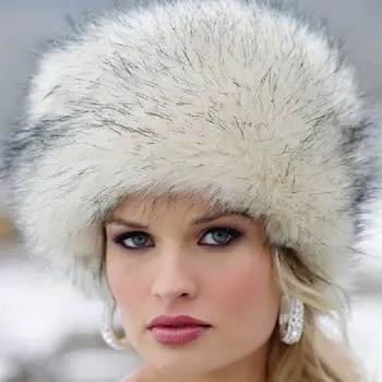 Zimné Ženy Ruskej Ushanka Cossack Umelú Kožušinu Snehu Klobúk Teplejšie Ucho Spp Lyžiarske Vonkajšie Earmuff Vonkajšie Umelú Kožušinu Snehu Klobúk