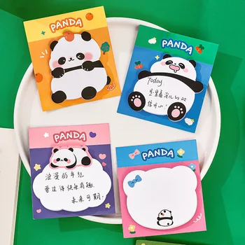 14pcs Cartoon Panda Roztomilý Memo Pad Papiernictvo Študent Poznámok Office Školy Deti Deti Zvierat Samolepiace Post Memo Pad