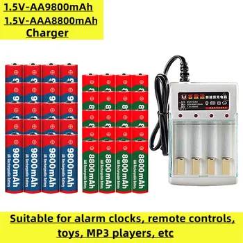 AA+AAA nabíjateľné batérie 1,5 V, 9800mAh a 8800mAh, vhodné pre budíky, diaľkové ovládanie, hračky, MP3 prehrávačov, atď.