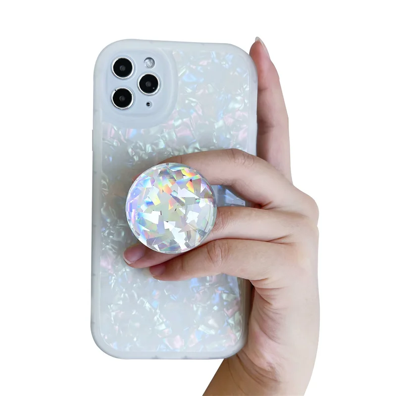 IN 3DColorful Gradient Crystal Ball Držiak Telefónu Grip Klop Griptok kórejský Držiteľ Krúžok Pre iPhone 14 13 Príslušenstvo Držiaka Telefónu