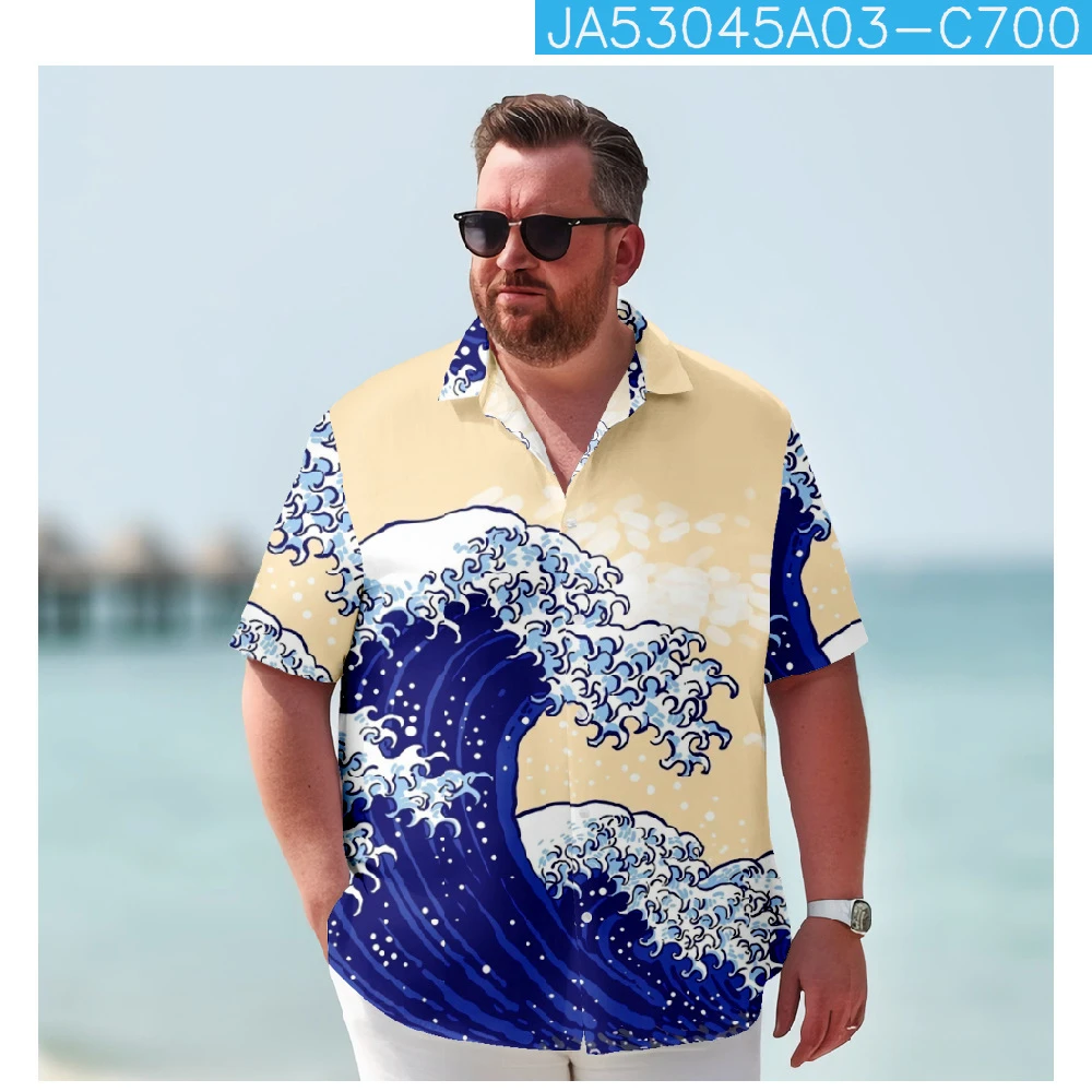 Muži Oblečenie Vlny Tlač, Blúzky, Letné Vintage Krátky Rukáv Havajská Košeľa Je Rýchloschnúca Bežné Pláži Košele, Topy